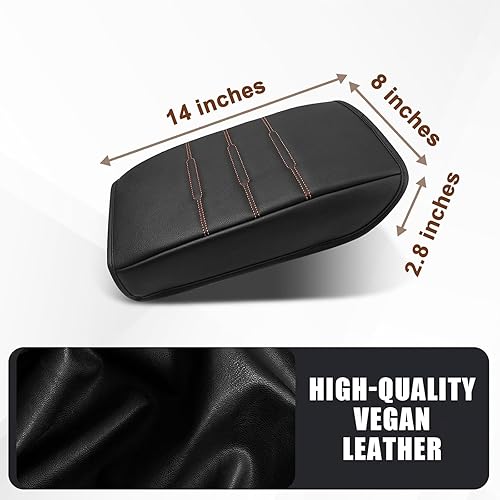 Miniatura 632 de Muslogy Funda de consola central compatible con Honda Pilot 2023 2024 2025, 2024 2025 2026 Ridgeline/Passport Accesorios para apoyabrazos, tapa