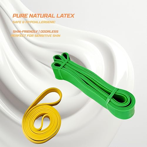 Miniatura 6 de Bandas de resistencia para hombres y mujeres - Conjunto de ejercicios para entrenamiento de fitness, estiramiento corporal, terapia física,