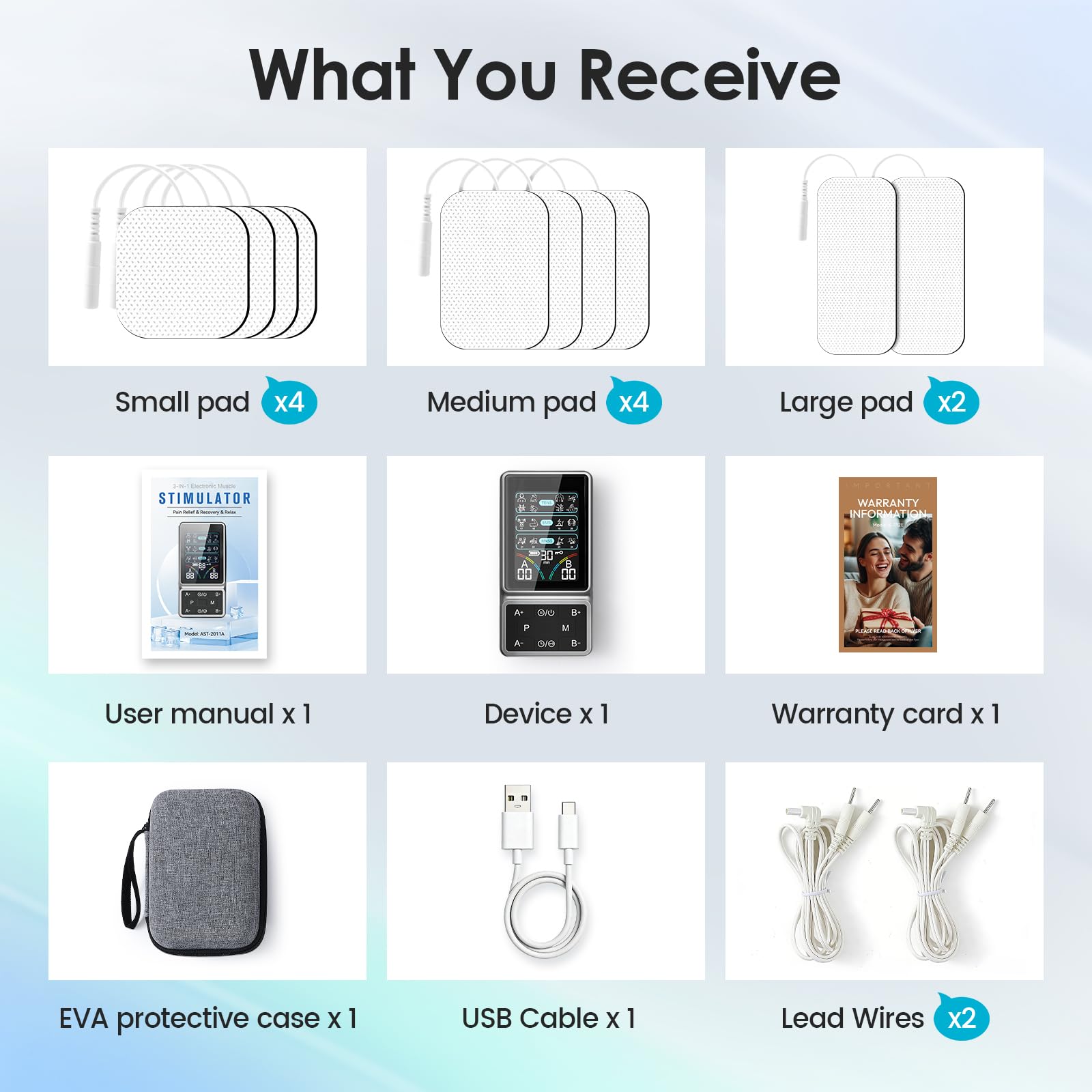 FDA Cleared TENS Unit Muscle Stimulator, HD Color Screen & 24 Modes — Amazon image 9