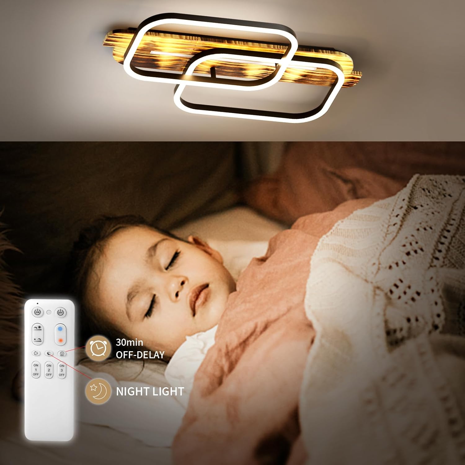 OTREN LED Ceiling Light memory function