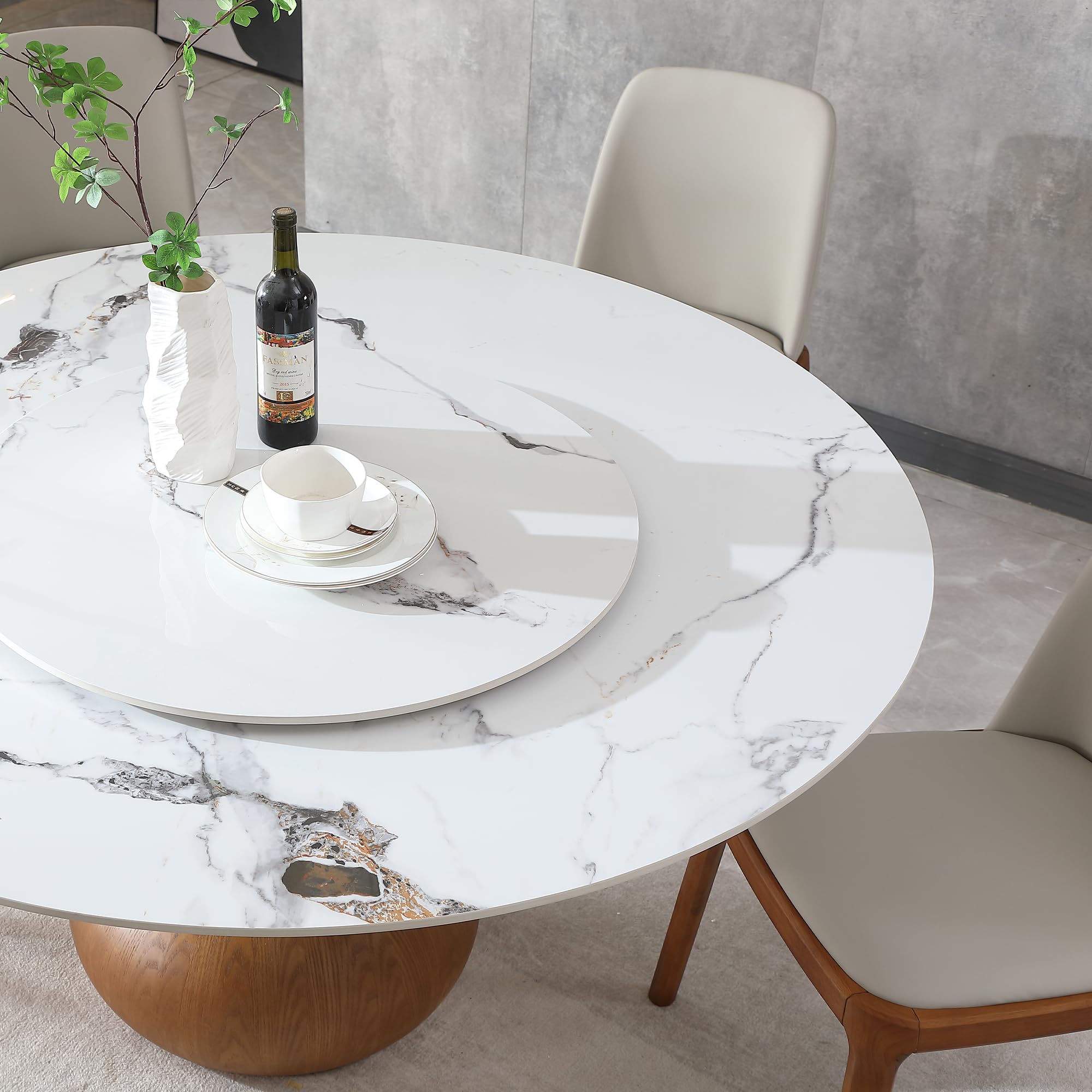 Amazon.com - Legendstone Modern Round Dining Table, 59