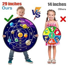 29 Large Dart Board for Kids, BooTaa Kids Dart Board with 12 Sticky Balls, Boys Toys, Indoor/Sport Outdoor Fun Party Play Game Toys, Birthday Gifts for 3 4 5 6 7 8 9 10 11 12 Year Old Boys Girls