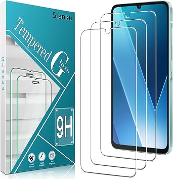 Slanku Screen Protector for Galaxy A06 Tempered Glass 3 Pack
