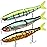 TRUSCEND Fishing Lures for Bass, Glide Baits with Vertical Tongue Design, Segmented Swimbaits Fishing Lures for Saltwater Freshwater, Slow Sinking Plugs Lures for Bass Walleye Trout Pike Musky