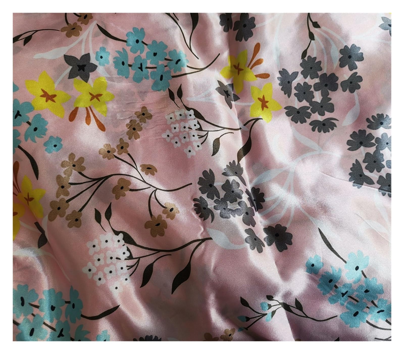 Silky Satin Fabric Silky Satin Fabric Multicolor 1 Meter x 1.5 Meter(Color 43)