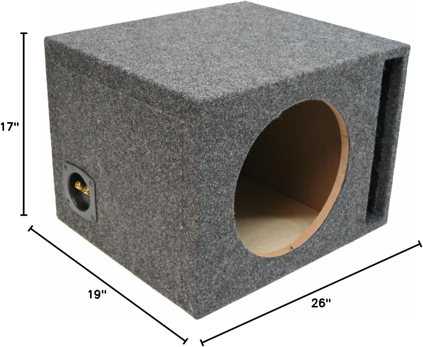 Harmony Audio Universal Car Stereo Vented Port Single 15" Kicker Bundle Comp C15 Sub Box Enclosure & Harmony HA-A800.1 Amp