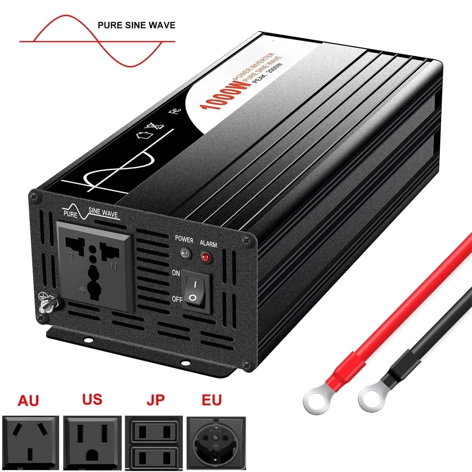 Inversor Inversor De Onda Sinusoidal Pura De 1000 W Y 600 W 12 V Y 220 V Microinversor De Energía Solar CC 24 V Y 48 V A CA 110 V Y 120 V(12V,110-120V,600W)