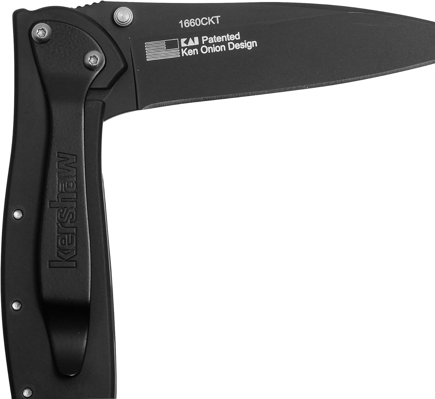 Buy Kershaw Leek, Black Folding Knife (1660CKT); 3” 14C28N Sandvik Steel Blade, 410 Stainless