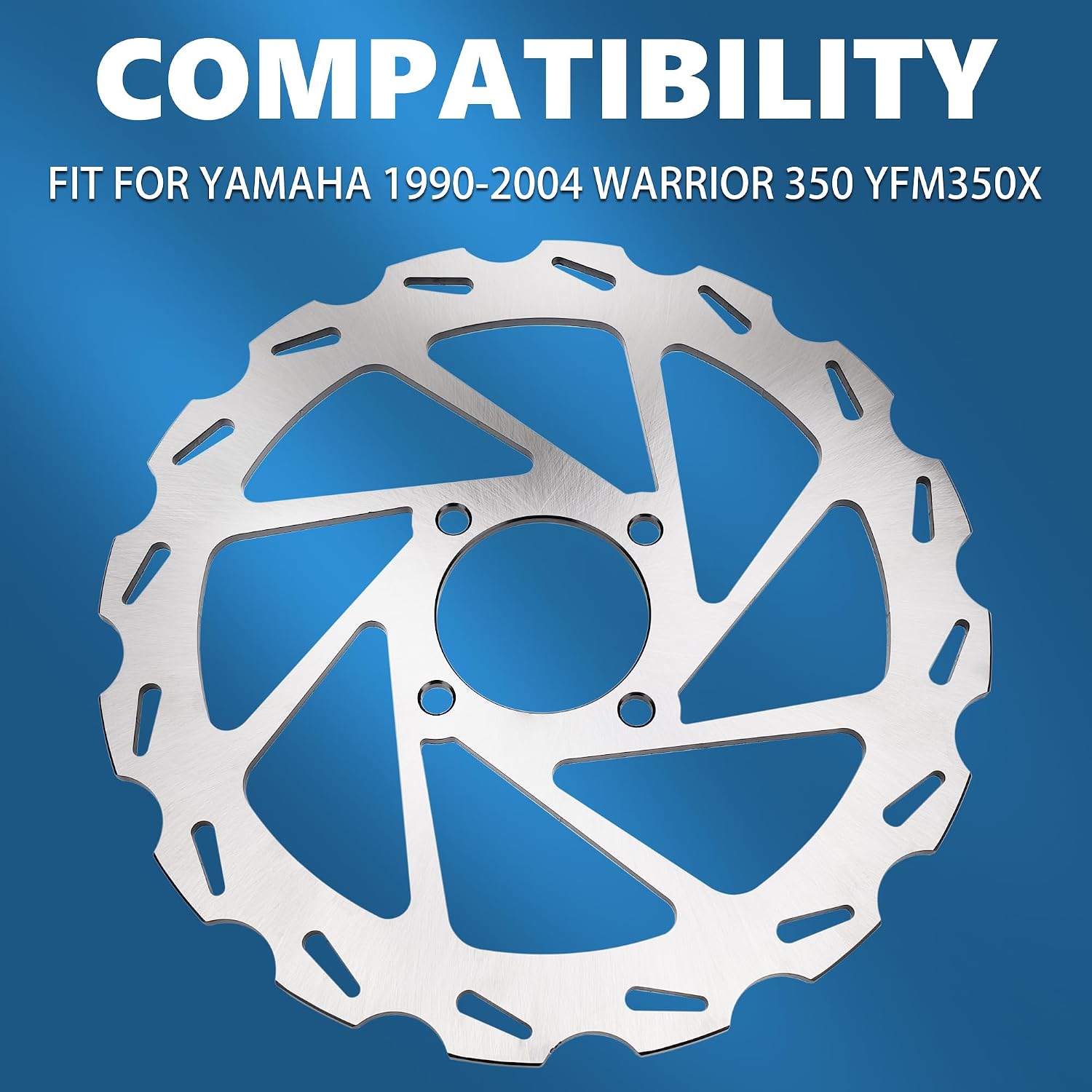 245mm ATV Rear Brake Rotor Disc 3GD-2582W-00-00 Compatible with Yamaha Warrior 350 YFM350 X 1990-2004