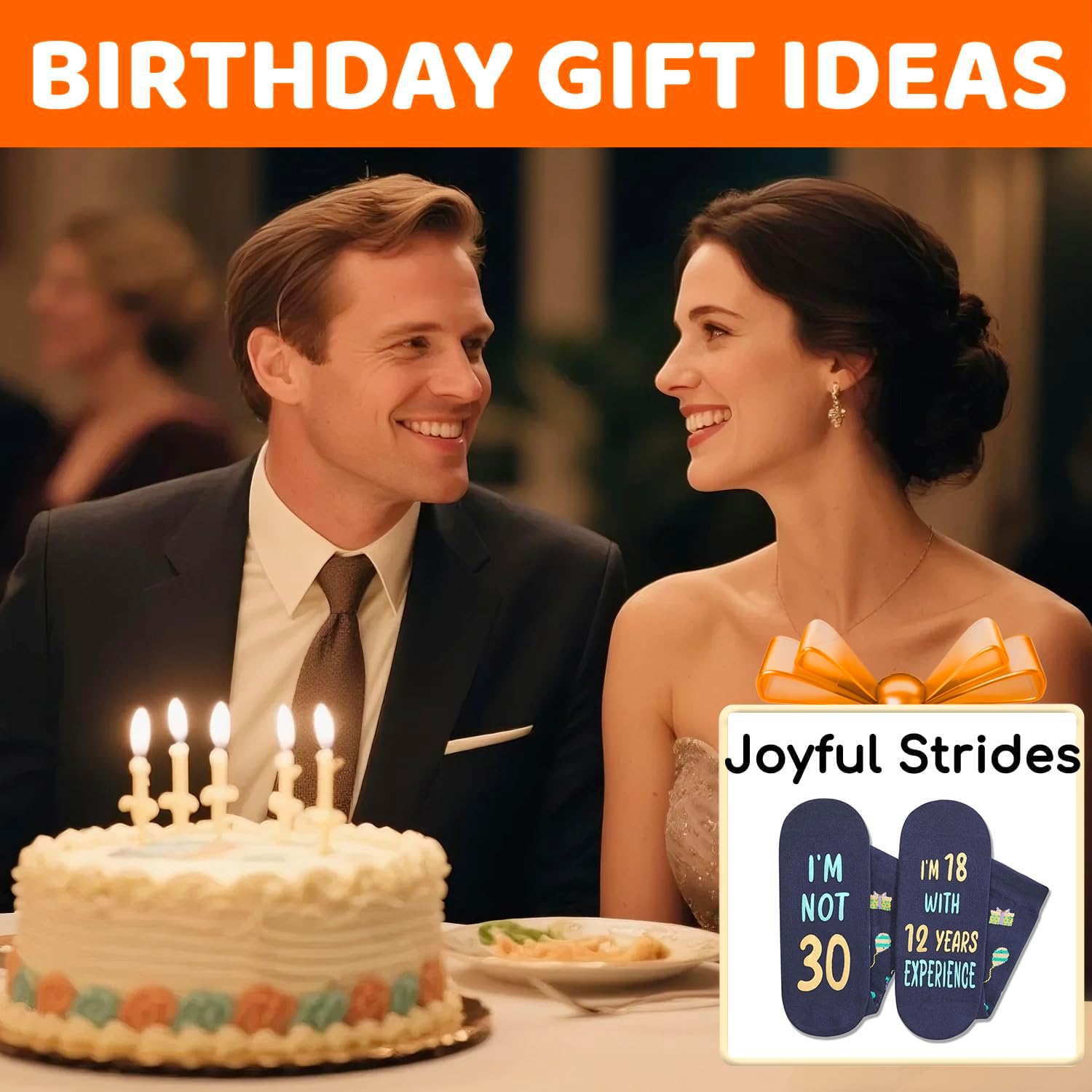 HAPPYPOP Birthday Gifts for Men Women - Socks for 30-40 Year Old for Her Him - Image 4