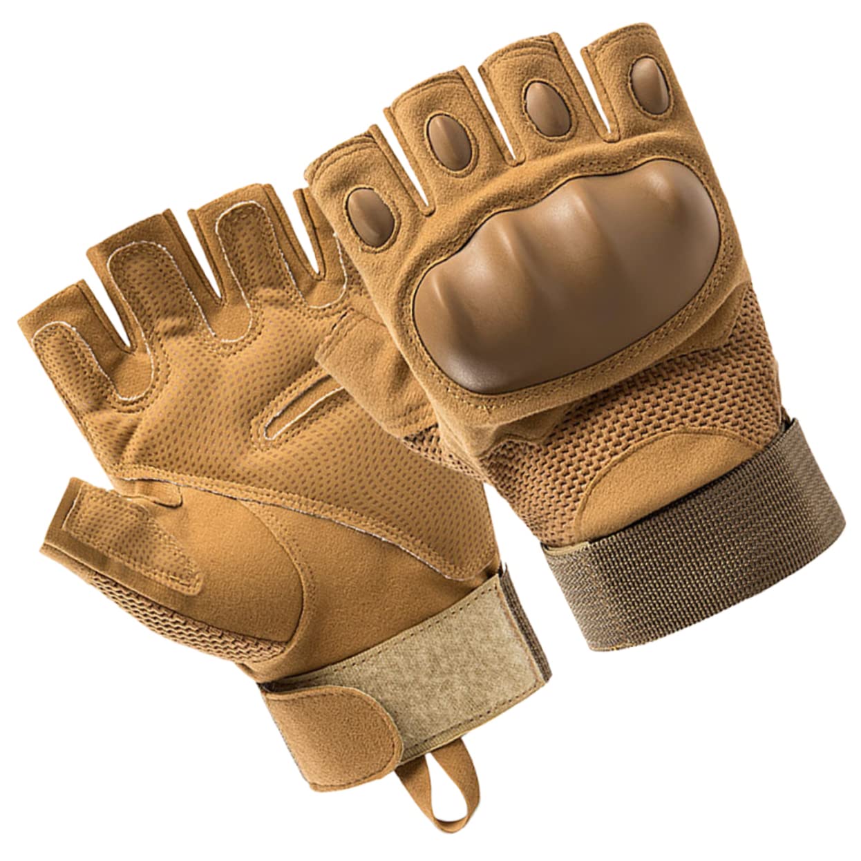 INOOMP 3paare Halbfinger Fahrradhandschuhe Für Und Atmungsaktive rutschfeste Und Strapazierfähige Outdoor-Handschuhe Für Radfahren Fitness Und Bergsteigen Khaki