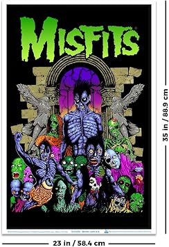 Scorpio Posters Misfits Earth A.D. Blacklight Poster 23 x 35