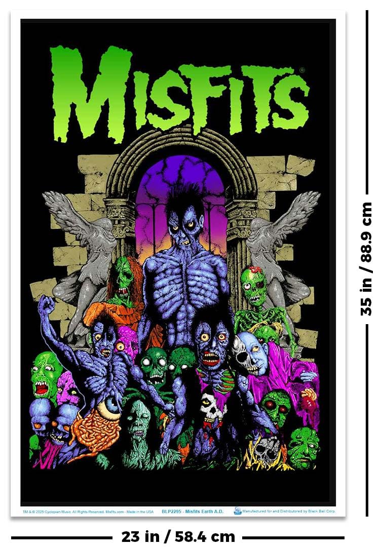 Amazon.com: Scorpio Posters Misfits Earth A.D. Blacklight Poster