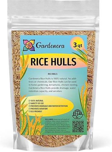 Miniatura 9 de Gardenera Cascos de arroz - Regalo de la naturaleza para plantas prósperas orgánicas, biodegradables y libres de productos químicos - 2 cuartos de