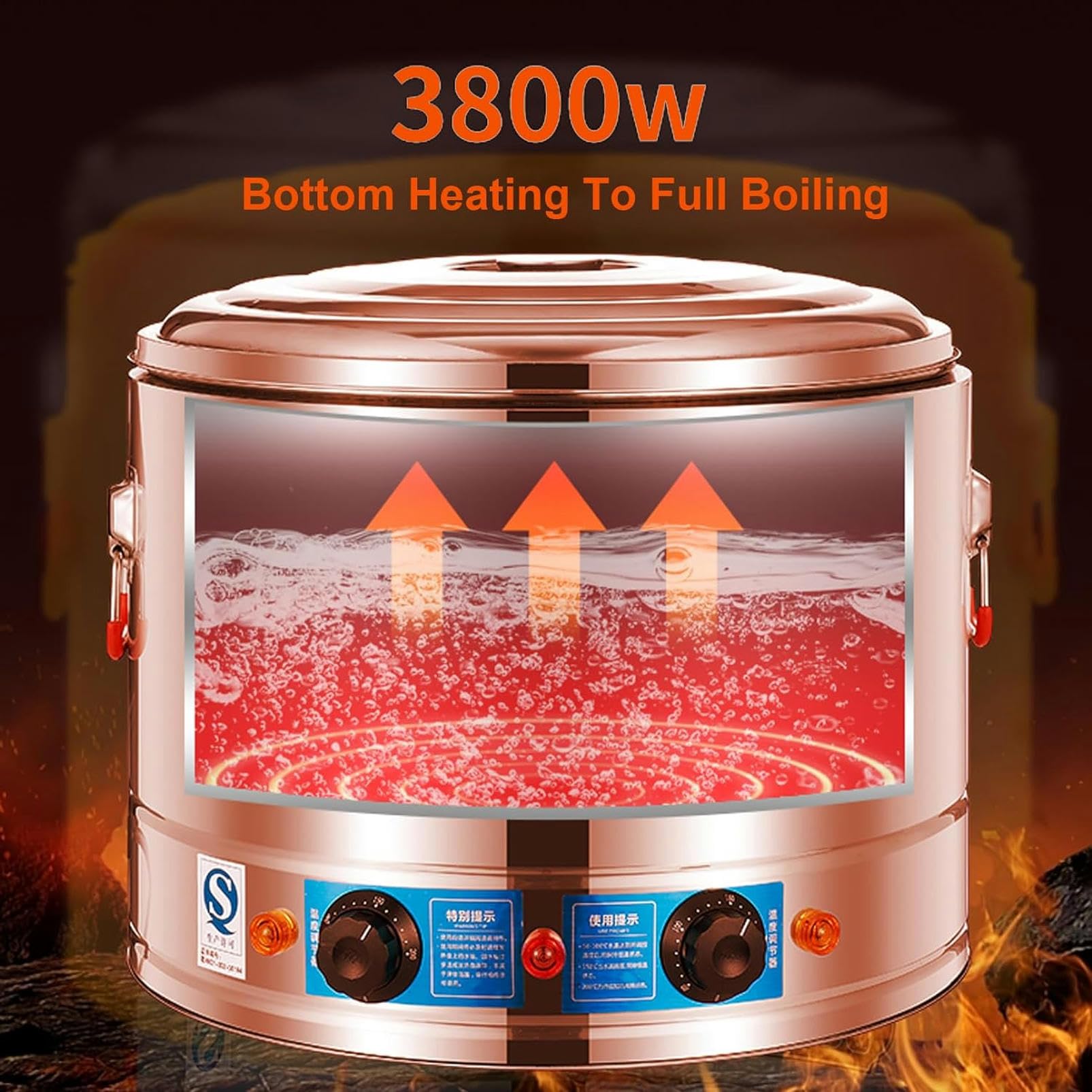 Cuiseur à pâtes commercial, cuiseur à nouilles électrique 3800 W à économie d'énergie, chauffage rapide par le bas avec 4 paniers pour restaurant, cuisson de boulettes de légumes 0-200 ℃ températ