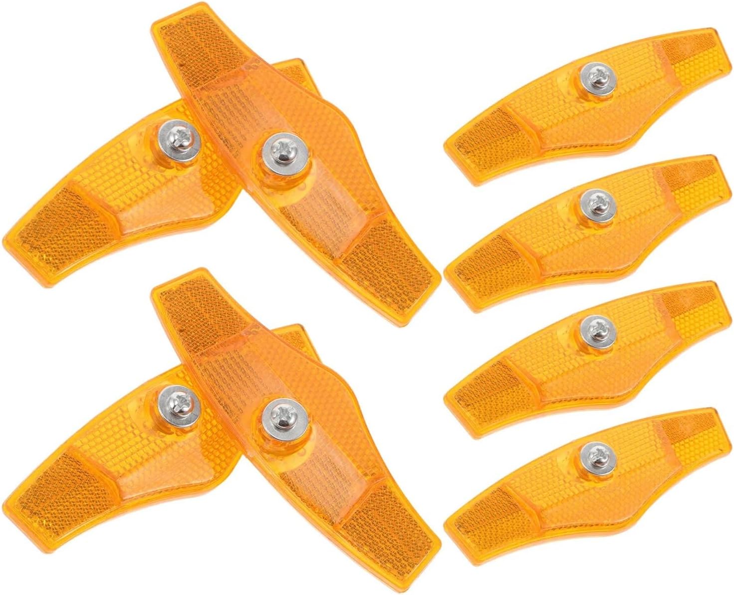 Bicycle Reflectors 20pcs Bicycle Safety Reflectors Set for Mountain Road Bike Cycling 360 Degree Visibility Reflective Board