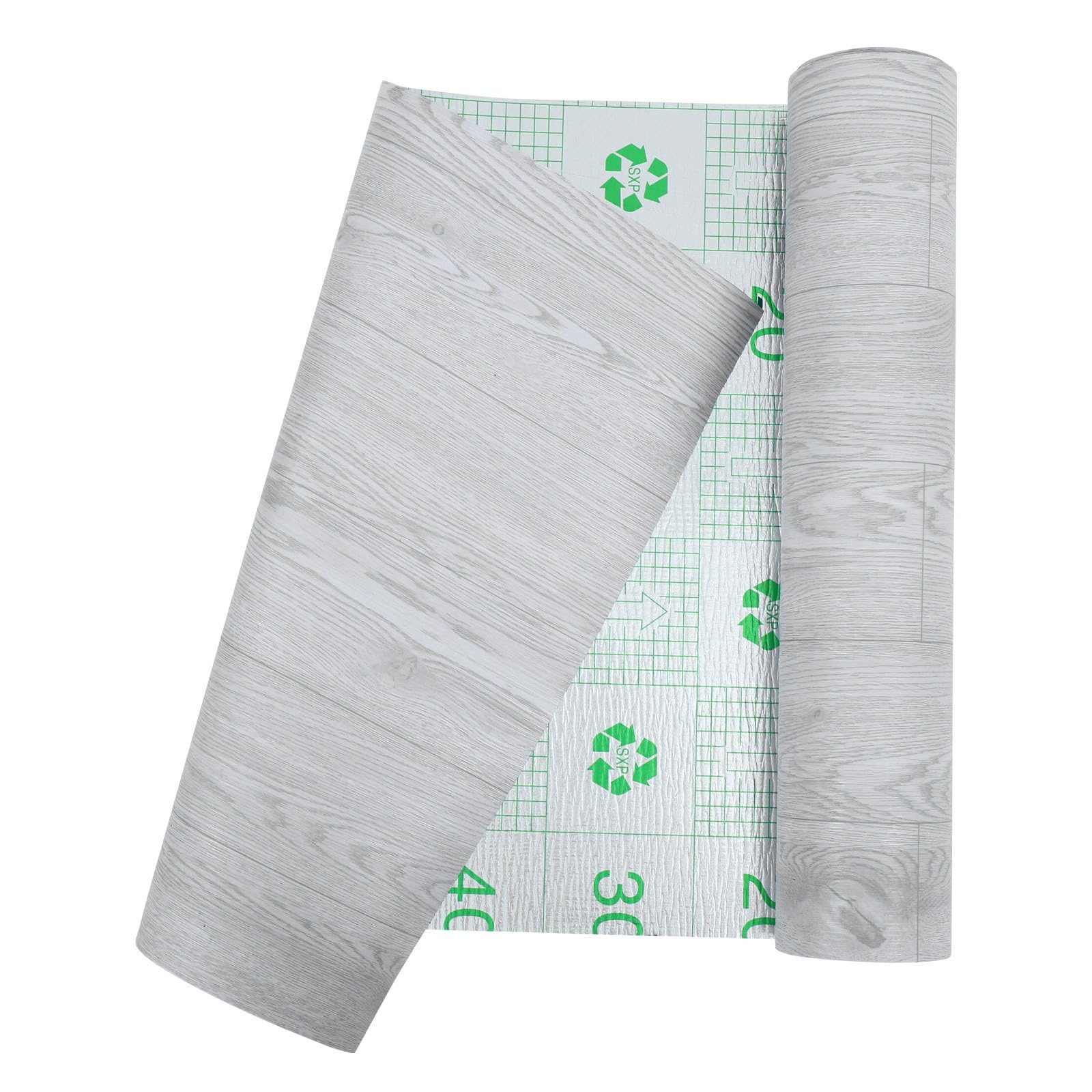 SHINEOFI 1 Roll Self Adhesive Floor Stickers Roll, Wear-resistant Pvc Flooring, Peel And Stick Floor Decal for Homes, Offices, Supermarkets, Easy Installation, Grey