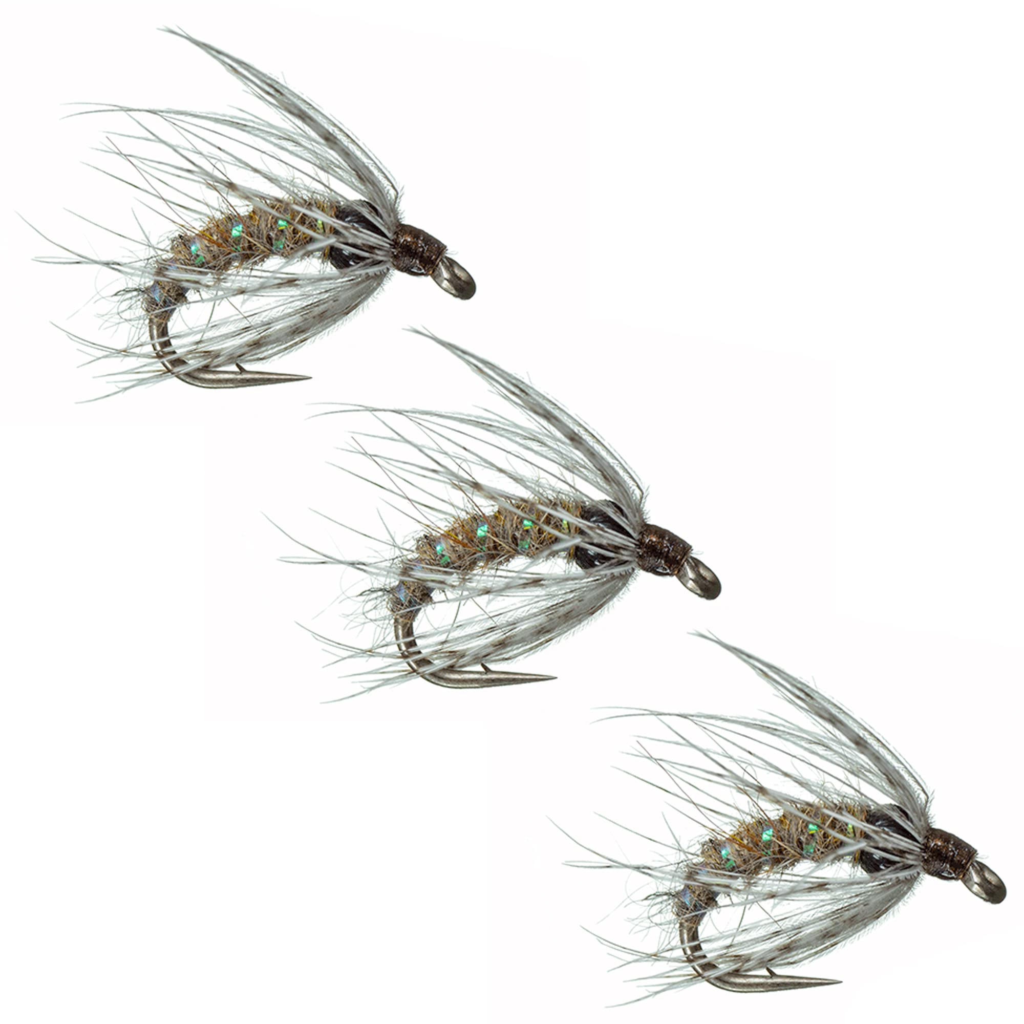 Fly Fishing Flies by Colorado Fly Supply - Soft Hackle Hare's Ear Nymph - Best Trout Flies to Fill Your Fly Box - Beadhead Hare's Ear Fly Variant - Trout Flies and Lures for Fishermen