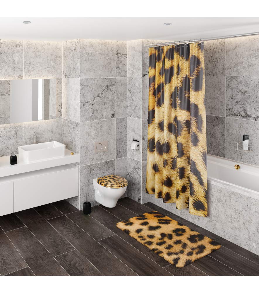 Sanilo Tapa de inodoro, gran selección de atractivos asientos para WC y duradera de madera (Leopardo)