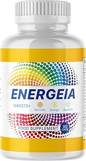 Energeia Lipase Fat Burner - One Month Supply - 60 Weight Loss Capsules - Vegan