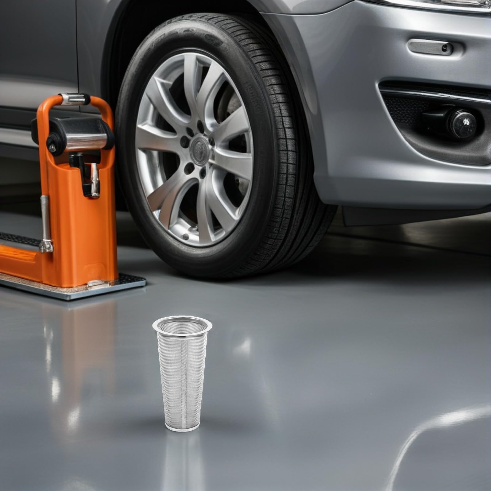 Kraftstofffilter Edelstahl Konisch für Dieselmotoren | Silber, Zylindrische Form, für Automobil und Marine, Passend als Ersatzteil im 2 Stück