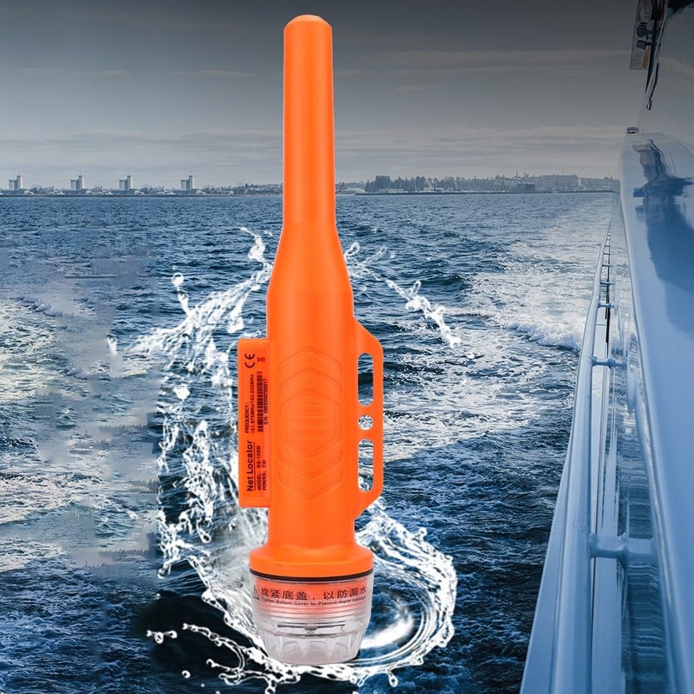 Eawfgtuw RS-109M - Localizador de red transpondedor AIS marino para arrastreros, GPS de barco de pesca con 15 días de espera, rango de alta potencia de 10 millas, datos de batería en tiempo real