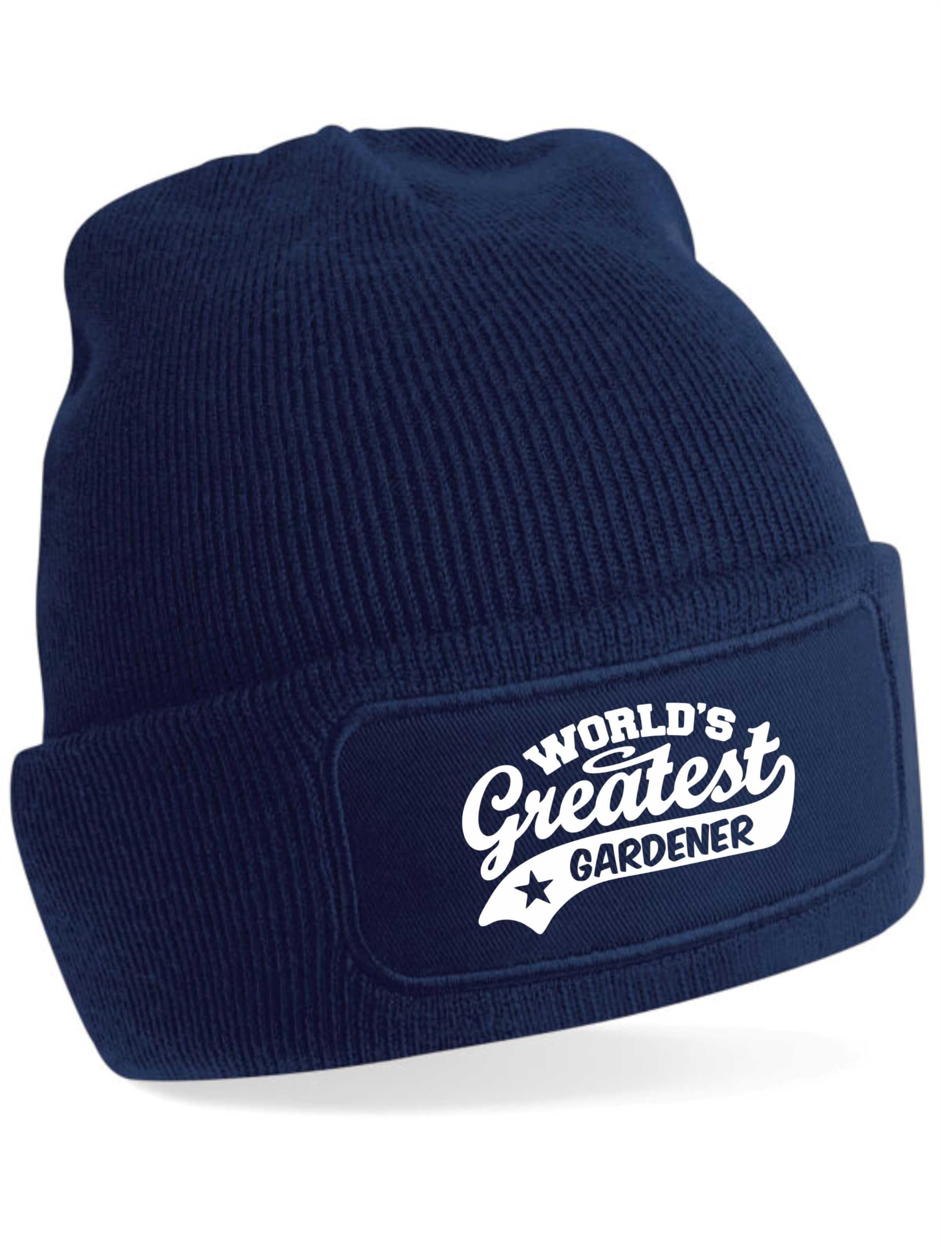 Print4U Beanie Hat Greatest Gardener Gift for Ladies & Men Birthday Present Blue