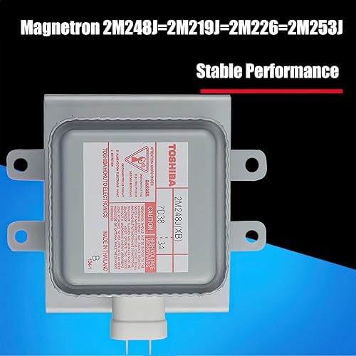 Miniatura 6 de 2M248J (GS) Horno de microondas Magnetron Enfriamiento por viento 1000W 2M253J para microondas Toshiba Compatible con 2M219J, 2M226, 2M248J 2M253J