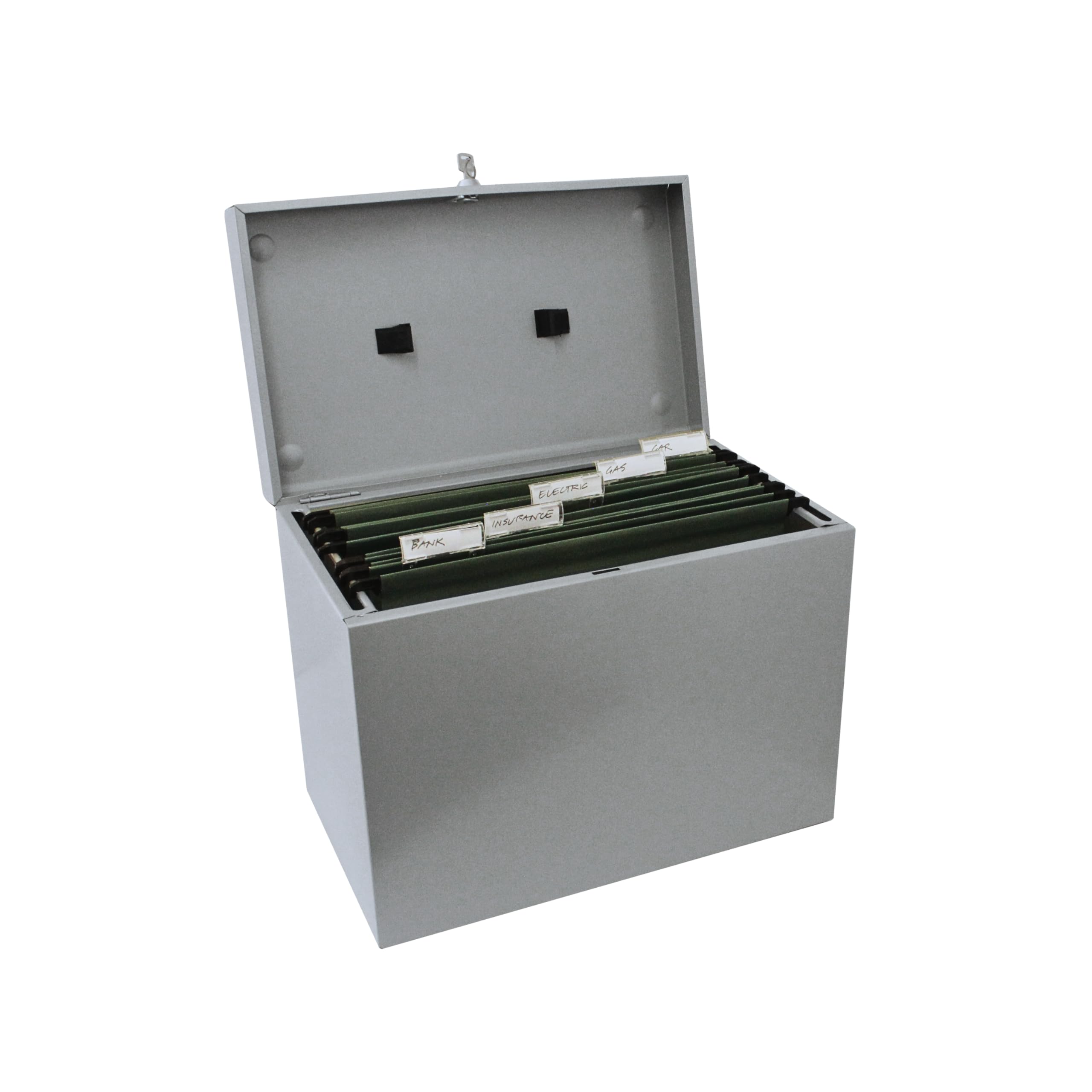 Cathedral Metal Box - Caja archivadora para fichas A4, gris
