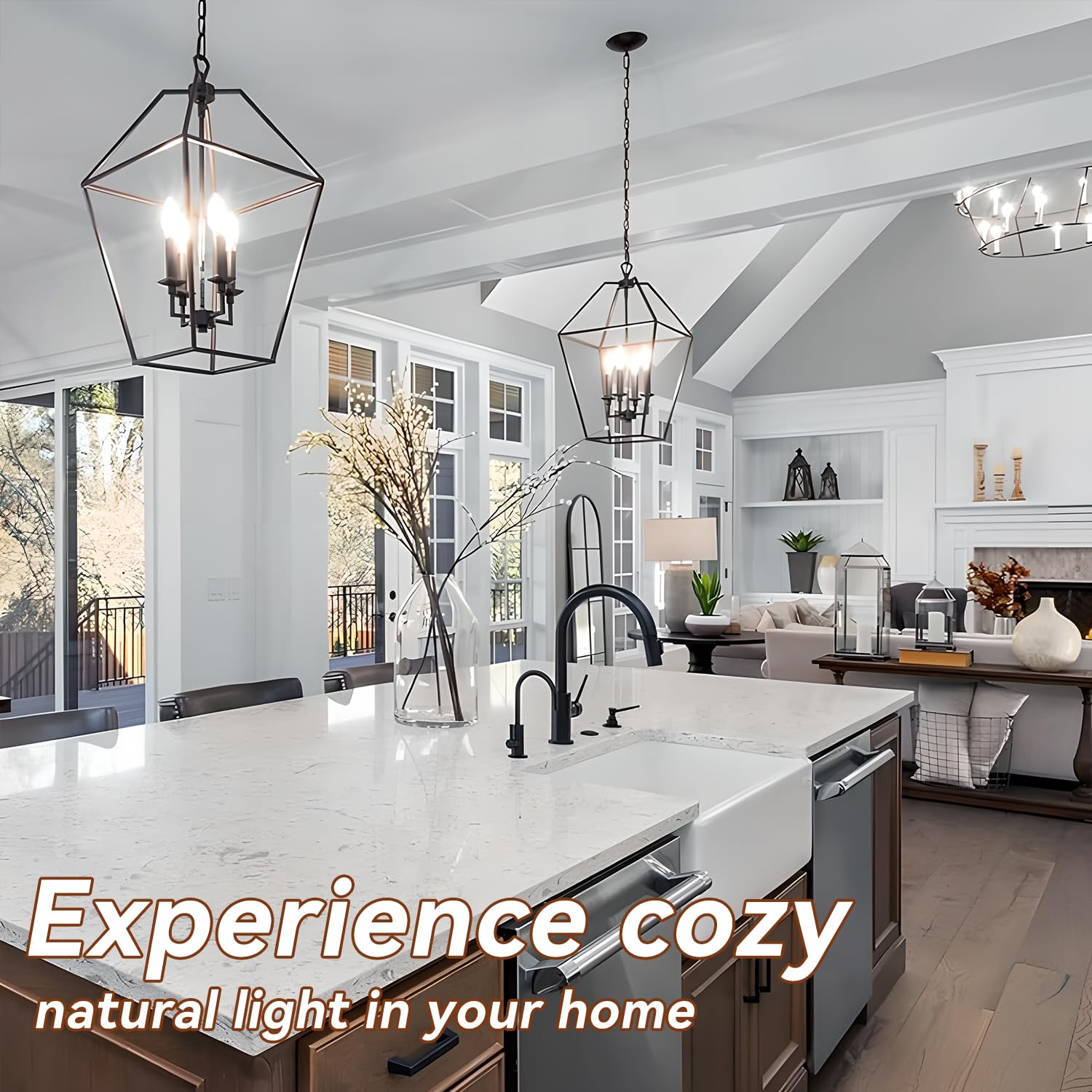 TJOY LED Candelabra Bulbs Dimmable 60W Equivalent Chandelier Light Bulb E12 Small Base 4 5W 5000K Daylight White — view 5