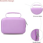 Elonbo Carrying Case for OMRON Evolv Bluetooth Wireless Upper Arm Blood Pressure Monitor, OMRON Evolv BP7000 Portable One-Piece BP Monitor Storage Holder, Purple