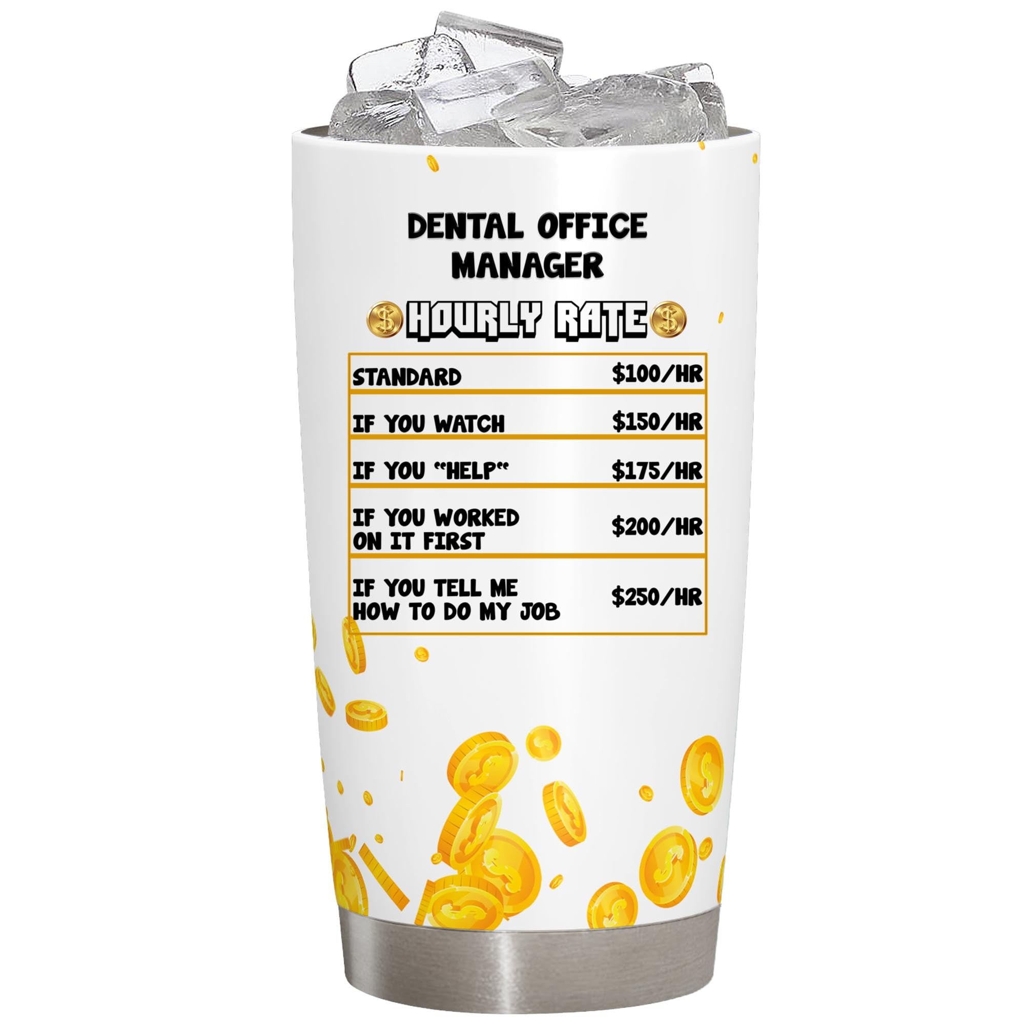 Dental Office Manager Gifts, Gift For Dental Office Manager, Dental Office Manager Promotion Gift, thank you Dental Office Manager appreciation gift Tumbler