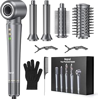 5 in 1 Hot Air Styler Wrap for Women - High-Speed Frizz-Free Hair Dryer Brush, Ion Fast Drying Auto Wrap Cruler, No Heat Damage Air Styler Wrap - Curl, Volumize, Straighten, Gift Idea
