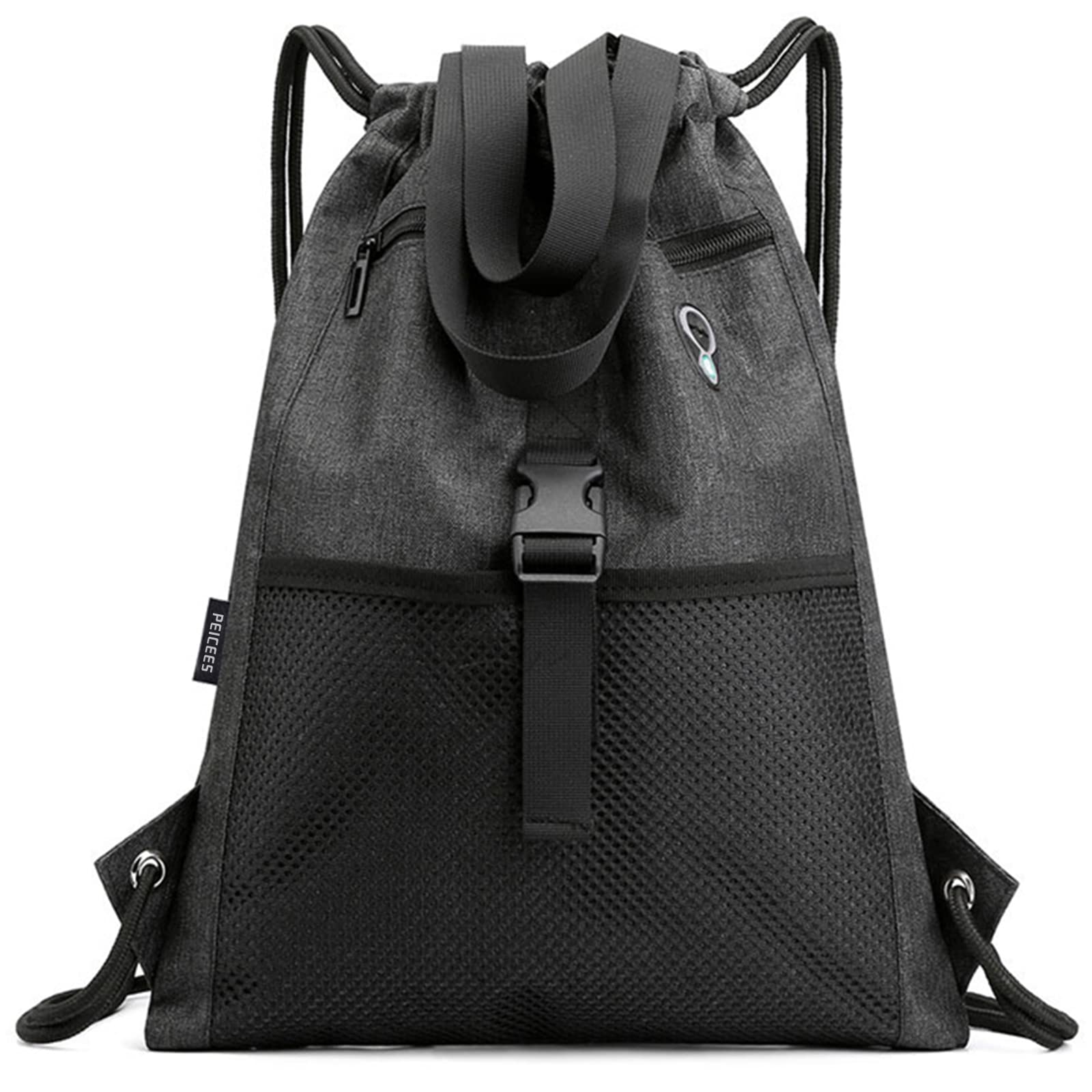 Peicees - Mochila Con Cordón, Resistente Al Agua, Para Hombres Y