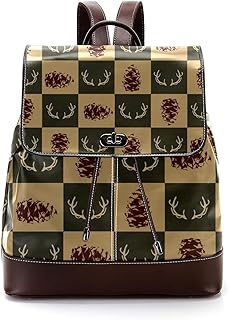 Mini mochila de piel sintética de Ginkgo, color amarillo, para mujer, Multicolor 13