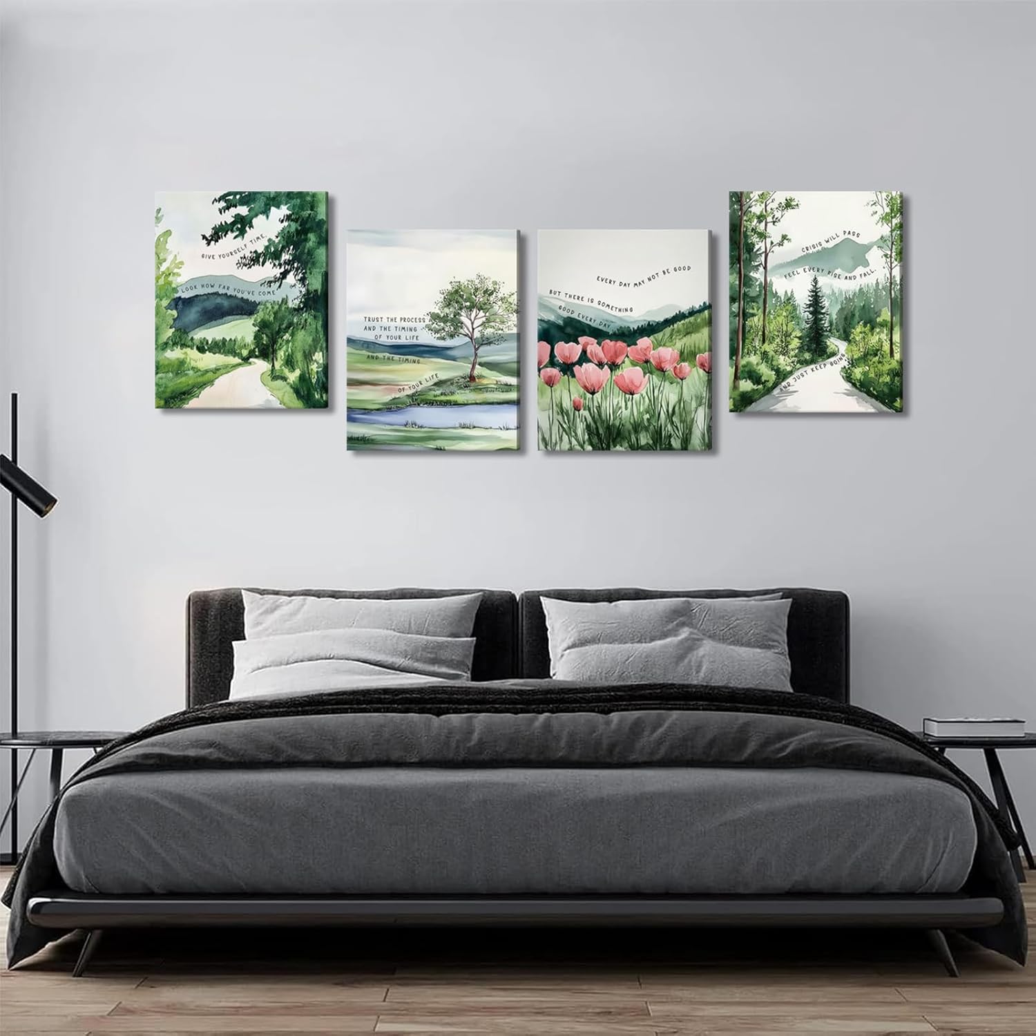 ONEOLTN Boho Forest Floral Mental Health Posters Prints 8x10in Set of 4, Wildflower Wall Art Prints Decor for Therapist Therapy Office Classroom Nursery Playroom Bedroom, Bohemian Wall Pictures - Image 5