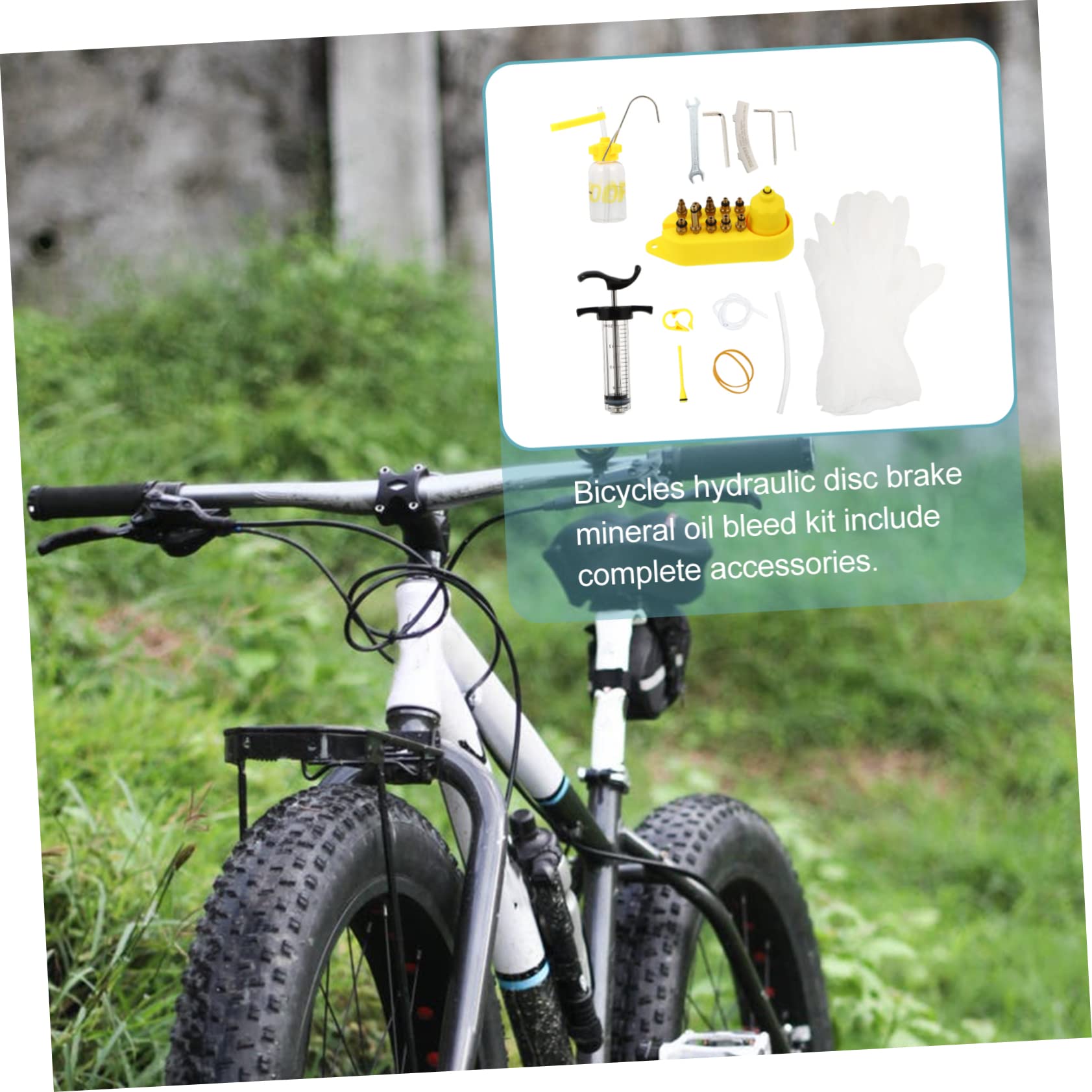 BESPORTBLE Herramienta de llenado de Platos de Aceite Herramienta de Cambio de Aceite Punto Agua Herramientas de engrase de Frenos de Bicicleta Kit de Purga de Aceite Mineral