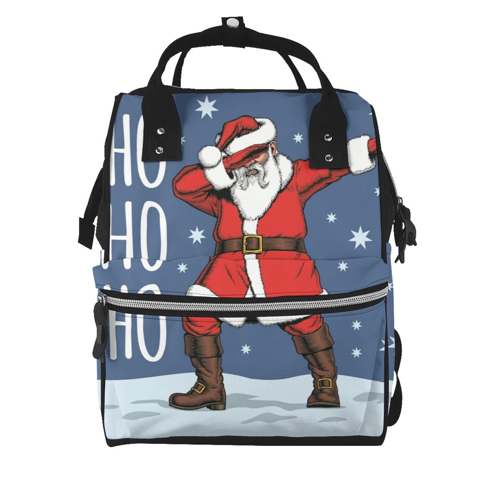 Sac à dos à langer Santa Claus multicolore pour voyage et ordinateur - 7