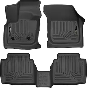 Husky Liners Weatherbeater Floor Mats (Front & 2nd Row) — Fits 2017–2020 Ford Fusion & Lincoln MKZ