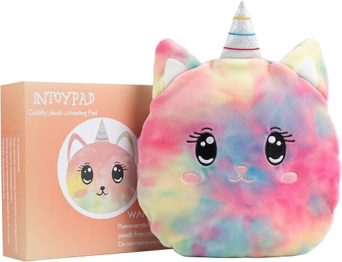 Miniatura 1 de Intoypad Almohadillas térmicas de unicornio para microondas para aliviar el dolor, calambres y menstruación con aroma a lavanda