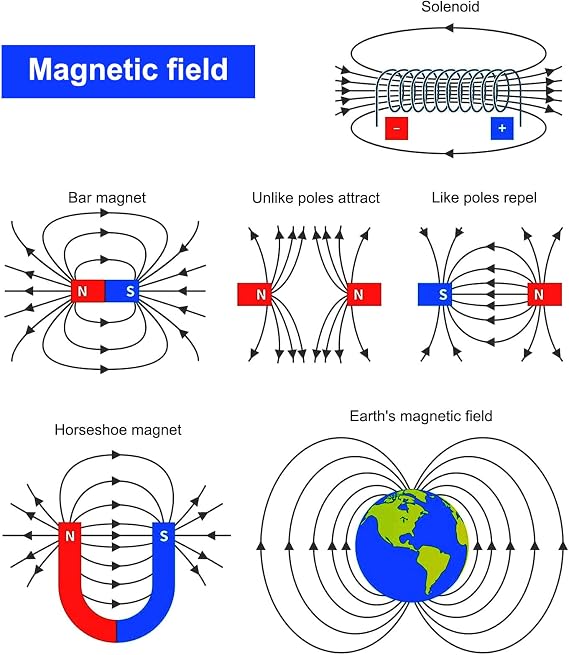 Science Magnet Kits for Kids: Educational Magnet Science Projects Experiment Tools Physics Lab Kits Includes Bar/Ring/Horseshoe/Compass/Iron Powder