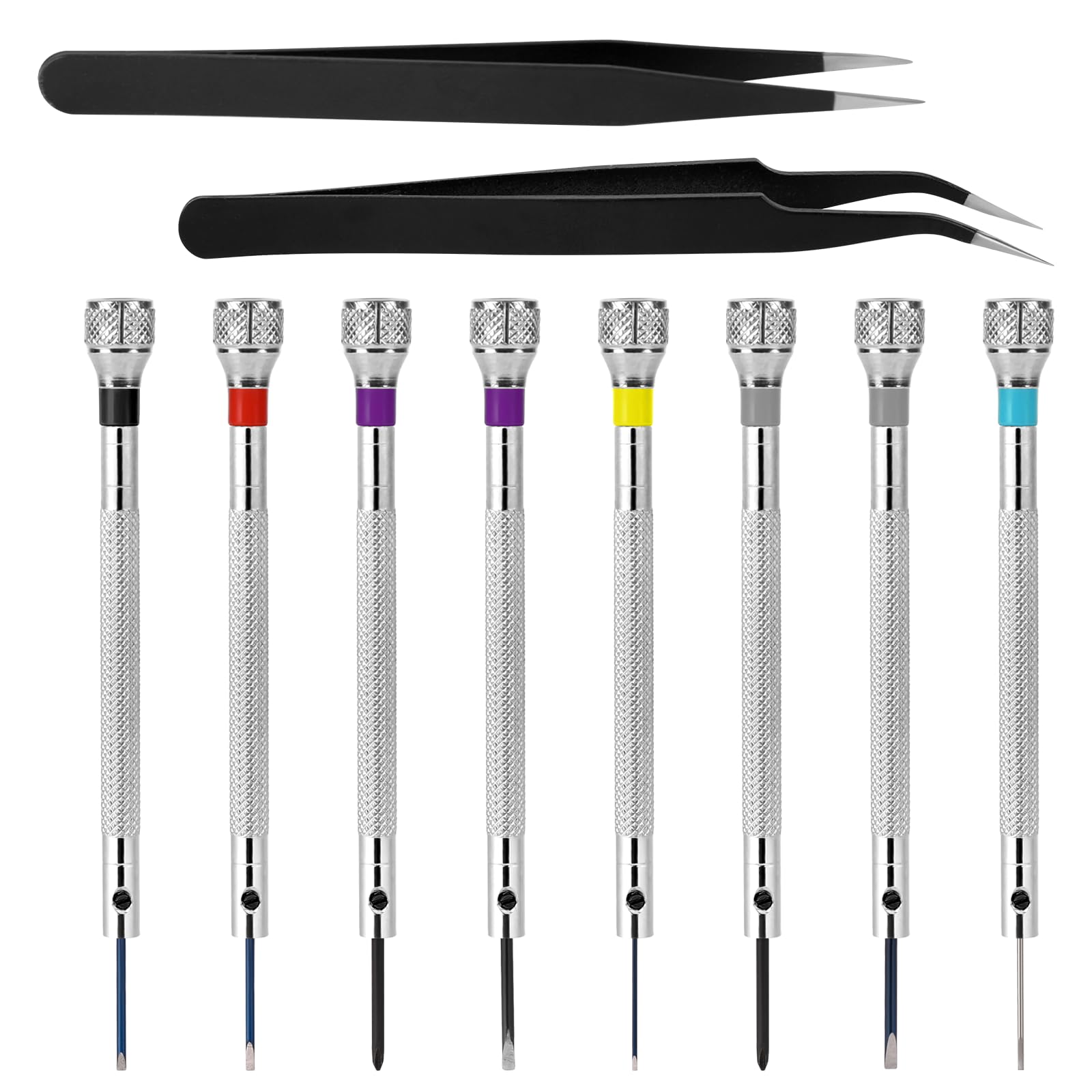 Photo 1 of QfwdfcTrenz 8-Piece Micro Precision Screwdriver and Tweezers Set