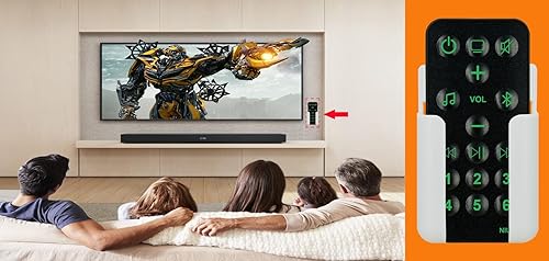 Miniatura 5 de Mando a distancia de repuesto para barra de sonido Bose Smart Soundbar 900 500 795373 (con soporte de montaje)