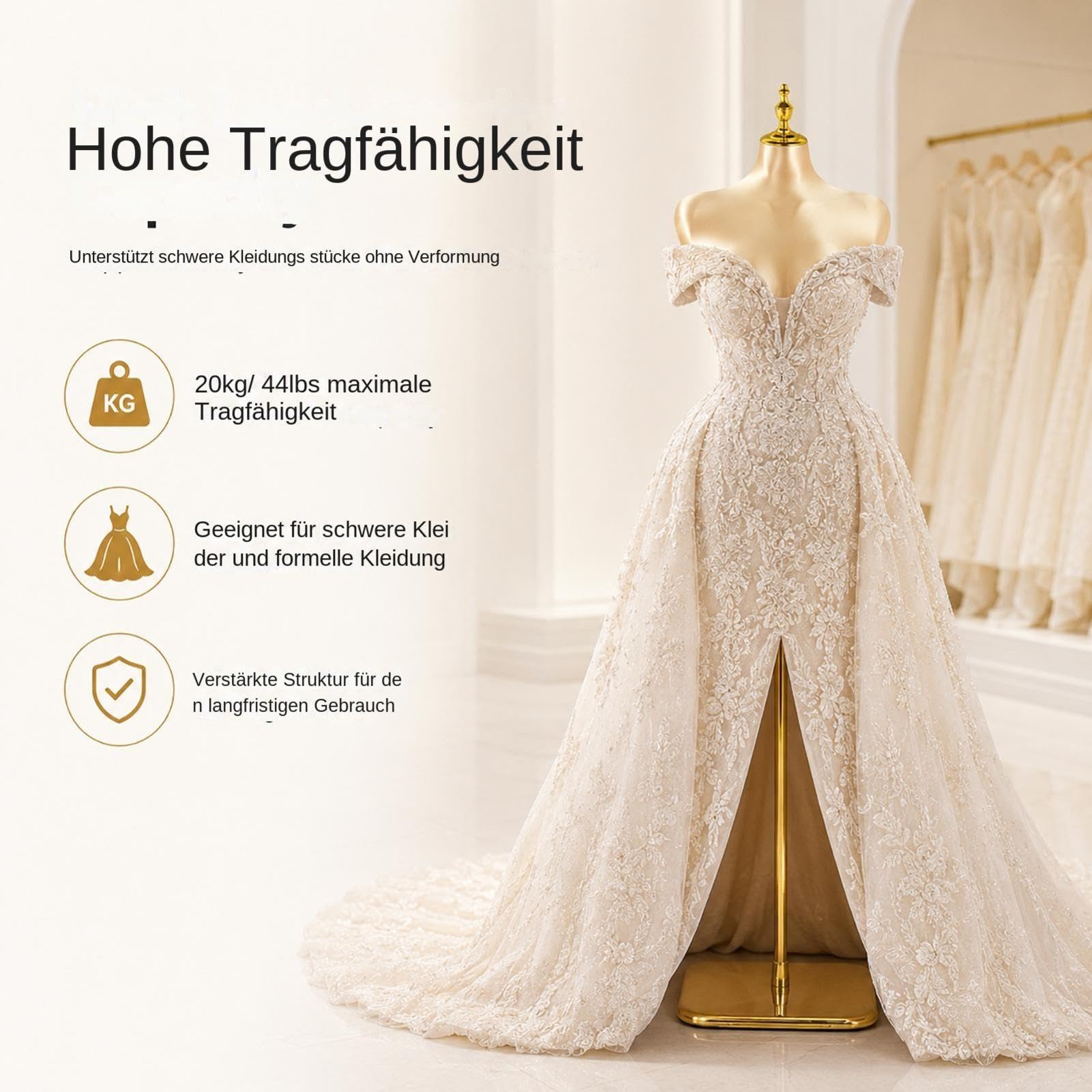 Elegante Damen Schaufensterpuppe 175-240 cm Höhenverstellbar