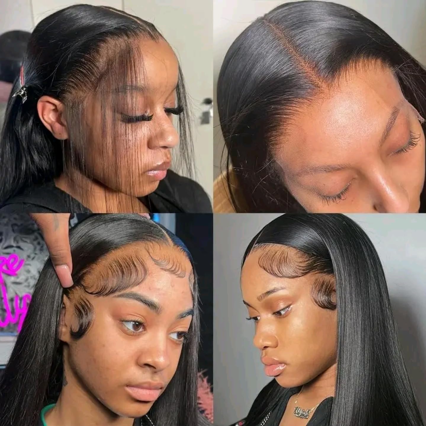 30 Inch 13x6 Lace Front Wigs Human Hair Pre Plucked 200 Density Straight Glueless Wig HD Transparent Human Hair Lace Front Wigs with Baby Hair Lace Front Wigs for Women