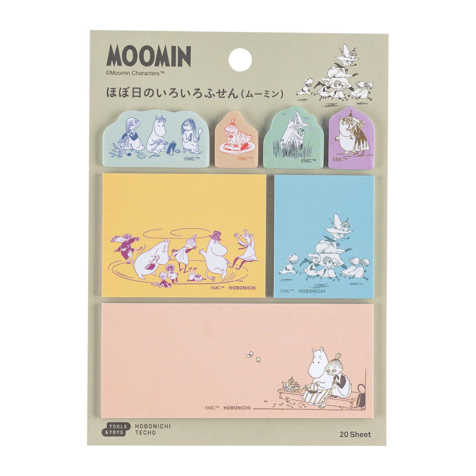 Hobo Nikki Note Moomin/Hobo Nikki Various Sticky Notes Moomin, Hobo Nikki Note Accessory : Office Products