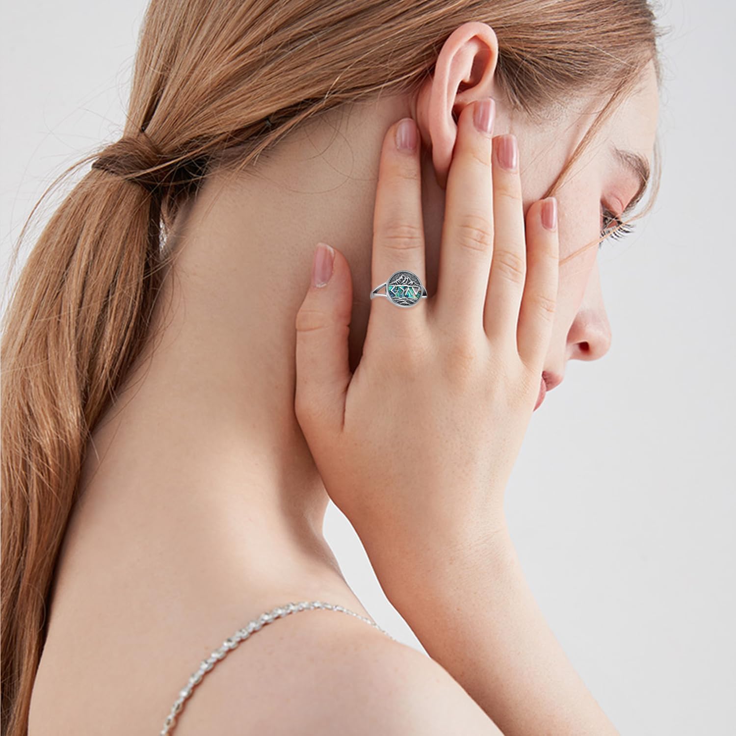 God Is Greater Than The Highs And Lows Ring 925 Sterling Silver Highs And Lows Mountain Jewelry Gifts For Women - Image 3