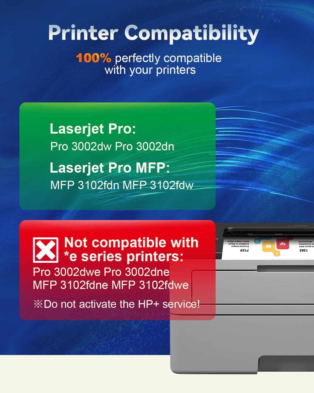 139A Toner con chip compatibile per HP 139A 139X W1390A W1390X Cartuccia toner per HP Laserjet Pro 3002dw 3002dn 3002 MFP 3102fdn 3102fdw 3102 (1X W1390A Nero)