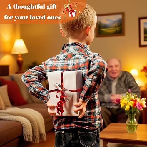 Miniatura 8 de Utensilios adaptativos con babero para adultos, juego de 4 utensilios con peso (2.5 onzas cada uno) para temblores de manos, ancianos, parkinson,