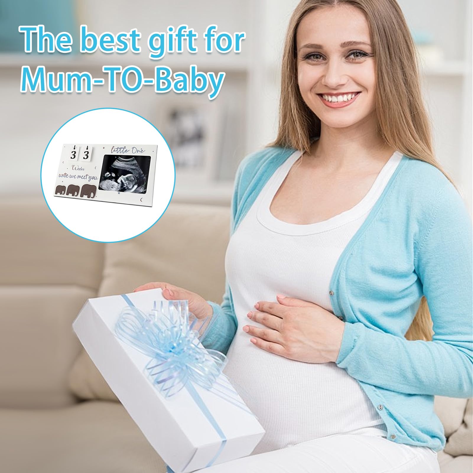 Baby Scan Photo Frames, Baby Countdown Ultrasound Photo Frame, Pregnancy Gifts Mum to be Gift, Babys Announcement Gifts - Image 4